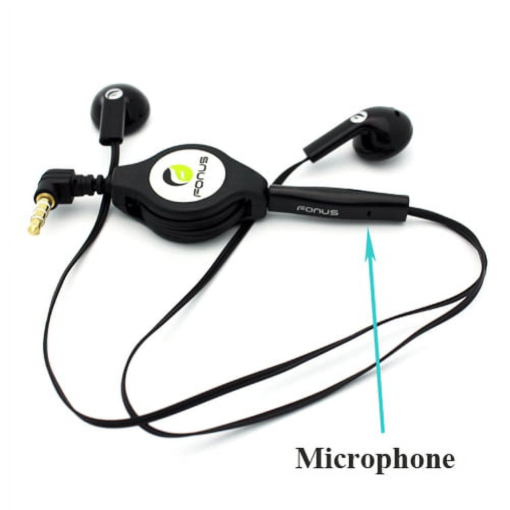 Headphones Retractable Earphones Hands-free Headset Handsfree Earbuds Earpieces J4B for Motorola Moto E5 Plus G7 Play G6 Play, Droid Turbo 2, e6 E4 PLUS - NABI DreamTab HD8, XD 10.1"