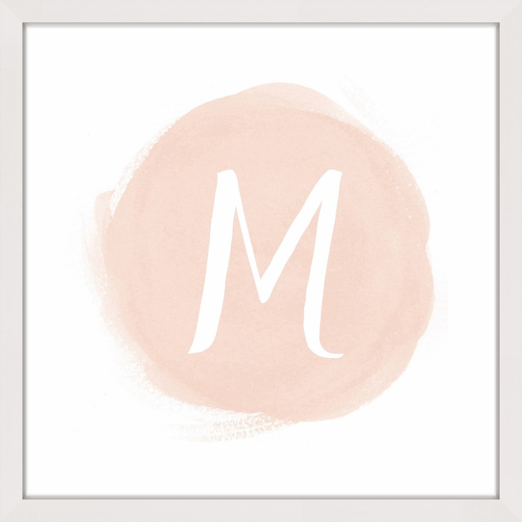Marmont Hill "Watercolor Monogram" by Shayna Pitch Framed Painting Print