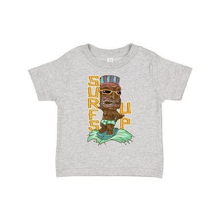 

Inktastic Vacation Tiki God on a Surfboard Surf s Up! Gift Toddler Boy or Toddler Girl T-Shirt