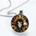 thumbnail image 2 of Unicorn Stunning Circular Glass Pendant Necklace for Women - Elegant Womens Necklaces, Necklace, 2 of 5