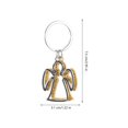 thumbnail image 5 of Hytrove 2Pcs Angel Keychain Pendants Keychain Accessories Zinc Alloy Heart Shape For Women, 5 of 8