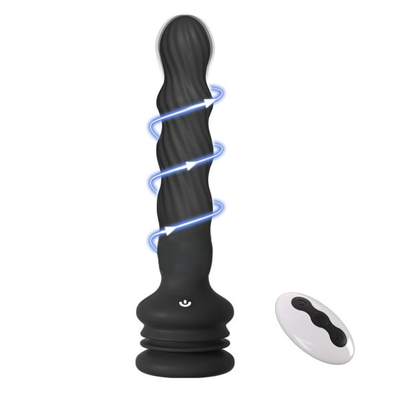 Xbonp Rotating Vibrating Prostate Massager Anal Butt Plug,7 Modes Remote Control