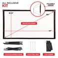 thumbnail image 2 of Modern Innovations 80 Inch HD Outdoor Movie Screen, Portable Outdoor Projector Screen and Stand for Indoor or Backyard Use, Foldable Frame, Movie Projection Screens for Travel, Camping, Family Movies, 2 of 7