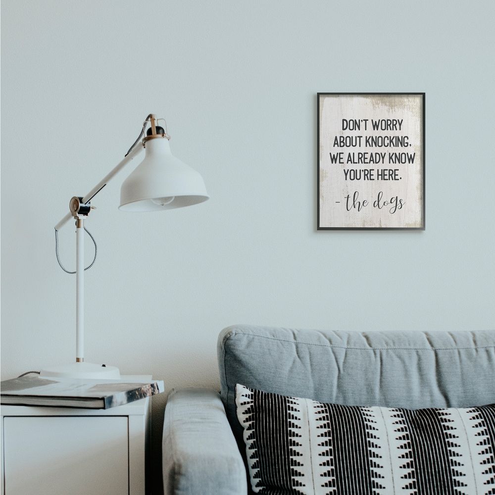 Stupell Industries We Know You're Here From The Dogs Pet Humor Designed by Daphne Polselli