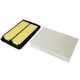 thumbnail image 2 of Filtro de aire de cabina Yuxing 16546-4BA1B-C139 B7200-4BA0A-D403 Blanco Amarillo, 2 of 5