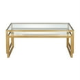 thumbnail image 3 of Evelyn&Zoe Rocco Rectangular Nested Coffee Table, Brass, 3 of 11