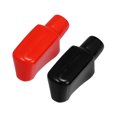 thumbnail image 4 of 2 pares de cubiertas de terminal de batería, protector de bota, tapas de lugs de cable para coches y barcos 2.05"x1.06"x1.18" negro rojo, 4 of 7