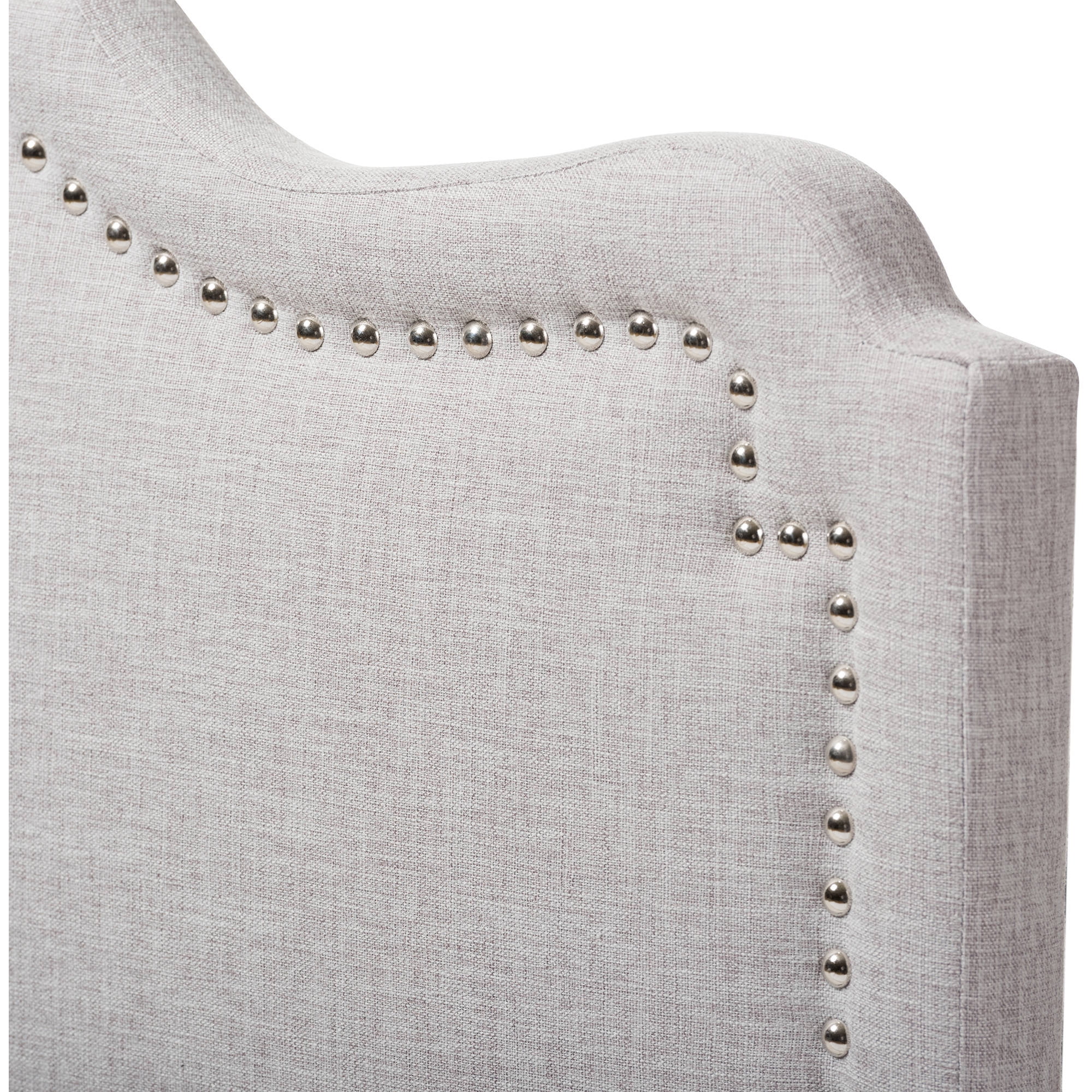 Baxton Studio Nadeen Modern and Contemporary Greyish Beige Fabric Queen Size Headboard