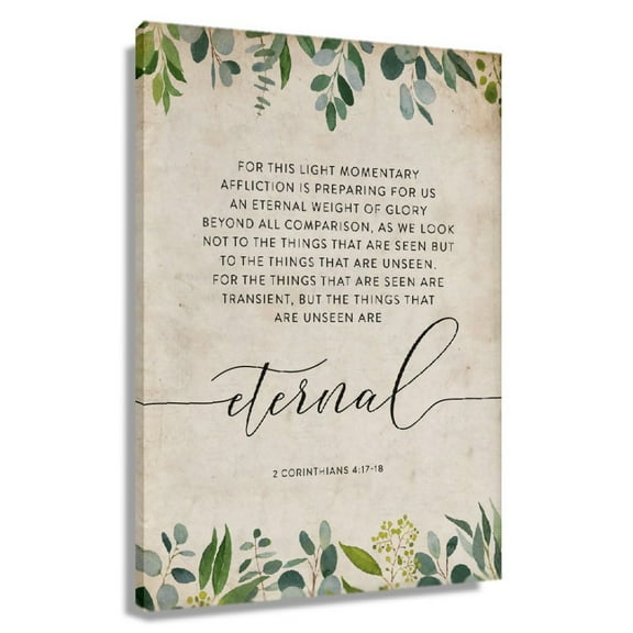 Christian Wall Ar Bible Verse Poster Decorative Modern Print For Bedroom Picture Canvas Artwork For Office Framed 20x30 in