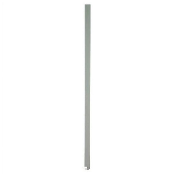 70" x 7" Pilaster Toilet Partition, Solid Polymer, Gray