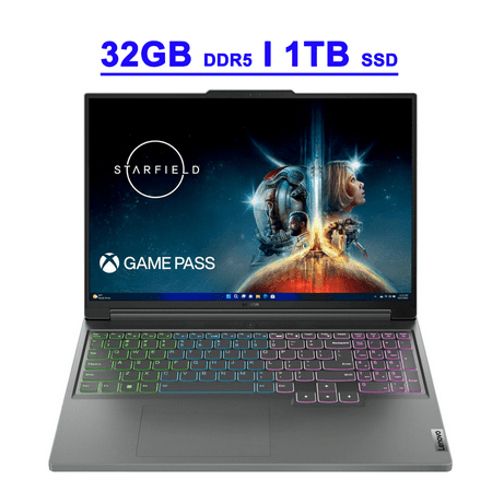 Lenovo Legion Slim 5 Premium Gaming Laptop 16" WQXGA IPS 165Hz 100% sRGB AMD Zen4 8-core Ryzen 7 7840HS 32GB DDR5 1TB SSD GeForce RTX 4060 8GB Graphic RGB Backlit Rapid Charge Pro Win11 Grey
