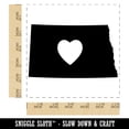 thumbnail image 2 of North Dakota State with Heart Self-Inking Rubber Stamp Ink Stamper - Red Ink - Large 1-1/2 Inch, 2 of 7