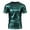 Green, variant on Shiny Metallic Shirt for Men Short Sleeve Crewneck Metallic Wet Look Tshirts 70s Disco Party Clubwear