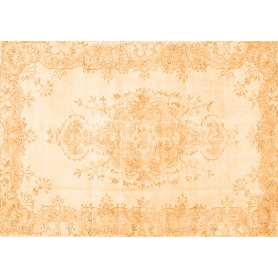 Ahgly Company Indoor Rectangle Persian Orange Traditional Area Rugs, 8' x 12'