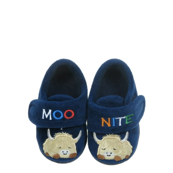 Wonder Nation Baby Boys Moo Nite Slippers