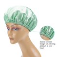 thumbnail image 5 of Gorros para Mujer Reutilizables Impermeables, Paquete de 4 Gorros de Ducha para Mujer Gorro de Pelo EVA Reutilizable para Ducha Capas de Doble protección elásticas, 5 of 5