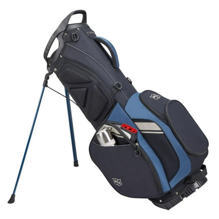 Wilson Staff Exo II Premium Stand Bag (Navy/White/Red), 9.5 Wilson Staff Exo II Premium Stand Bag (Navy/White/Red), 9.5