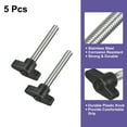 thumbnail image 3 of Uxcell 5Pack Metric 304 Stainless Steel Clamping Screw Knob T Shaped Thumb Screws M8 x 60mm, 3 of 5