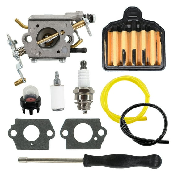 Carburetor Air Filter For Poulan PP5020AV Craftsman 358.350980 358.350981 358.350982 Chainsaw Zama C1M-W47 Spark Plug Carb