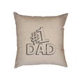 thumbnail image 1 of Classic World's #1 Dad Best Dad Decorative Linen Throw Cushion Pillow Case with Insert, 1 of 6