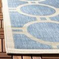 thumbnail image 4 of Safavieh Courtyard Ariel Geometric Indoor/Outdoor Area Rug, Blue/Beige, 4' x 5'7", 4 of 9