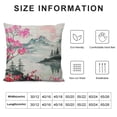 thumbnail image 5 of Awypu Japanese Watercolor Spring Pillow case, Mount Fuji with Cherry Blossoms Sakura Flower Decorative Pillow Case Cushion Cover Home Sofa Decor Pillow Cover, 5 of 5