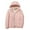 Pink Coat for Women, variant on Women’s hooded lightweight quilted cropped jacket with soft lining warm practical for daily outings spring autumn White XL