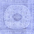 thumbnail image 1 of Ahgly Company Indoor Square Abstract Blue Modern Area Rugs, 7' Square, 1 of 4