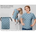 thumbnail image 7 of oneOone Viscose Jersey Dusty Blue Fabric Block Sewing Material Print Fabric By The Yard 60 Inch Wide-1T, 7 of 7