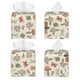 thumbnail image 2 of Fotbe Forest Mushrooms Insects Porta Pañuelos Decorativo de Cuero, Caja Cuadrada Moderna para Pañuelos Faciales, Organizador y Dispensador 5x5x5'', 2 of 7