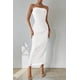 thumbnail image 3 of Vestido PRETTYGARDEN Strapless Bodycon Maxi Blanco - S, 3 of 7