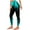 Blue, variant on Women's Flame Printed Leggings Fitness Running Tight Yoga Pants Purple