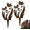 Bird & Wildflower Metal Garden Stake-2PCS-A17, variant on Bird & Wildflower Metal Garden Stake, Charming Rustic Garden Sculpture Stake, Bird Floral Outdoor Yard Art Decor for Lawn Patio Flower Bed Planters 1PCS