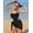 Black, variant on Eltusu Girls One-Piece Swimwear, Fashion Sleeveless Summer Holiday Kids Swimsuit Red Size 7-16 T