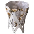 thumbnail image 1 of Canasta Cesto para ropa multiusos pequeño de lona lavable de 39 x 24.5 cm CHIC-FANTASY FLORES AMARILLAS, 1 of 4