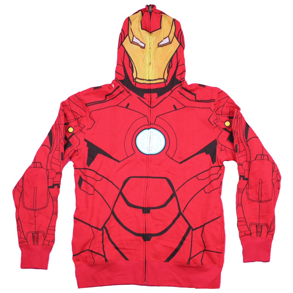 Mad Engine Iron Man Mens Zip Up Costume Hoodie My Iron Suit Mark IV