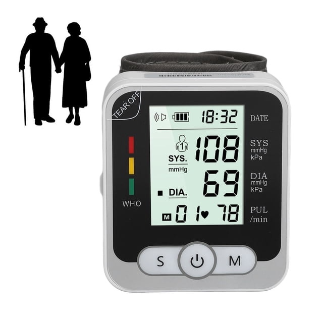 Monitor Automático de Presión Arterial Máquina Digital de Presión Arterial de Muñeca con un Botón con Estuche de Almacenamiento para Uso Doméstico ANGGREK Otros