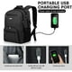 thumbnail image 3 of Mochila Liokesa negra resistente al agua con cargador USB 30L, 3 of 7