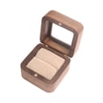 thumbnail image 2 of Caja de madera para anillos, caja de baratijas, elegante diseño retro, caja de negro para anillos de compromiso, caja de joyería para propuesta, Terciopelo gris, 2 of 8