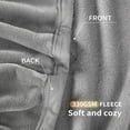 thumbnail image 5 of Shilucheng Fleece Blanket Throw, Cozy Fuzzy Throw Blankets, Soft Plush Bed Blanket Gray, 60"x44", 5 of 9