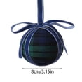 thumbnail image 2 of Plaid Bow Christmas Balls, 3.15 Inch Foam Hanging Ornaments for Holiday Tree Decoration & Festive Home Gift Accents, 2 of 3