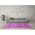 thumbnail image 3 of Ahgly Company Indoor Square Abstract Purple Modern Area Rugs, 6' Square, 3 of 4