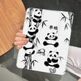 thumbnail image 2 of Tuohive Trifold Stand iPad Case for Pro13 13in Auto Wake Sleep Case TPU Smart Stand Back Cover with Pen Slot,Panda, 2 of 12