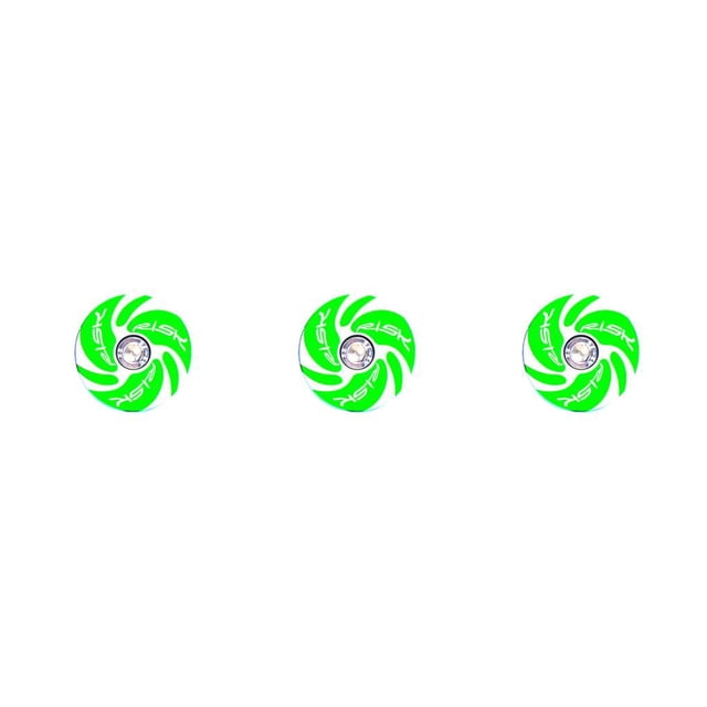 tamizeot RISK Professional Rustproof Headset Cover Waterproof Exquisite Wear-resistant 28.6mm Front Fork Cycling Headset Accessories Green Cyclone 3Set