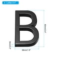 thumbnail image 2 of Uxcell House Numbers 3D Mailbox A-F for Outside, 12Pcs, Black, 2 of 6