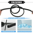 thumbnail image 4 of Car Door Edge Guard 16.4ft U Shape Rubber Edge Trim Seal Strip Protector Universal Iron Black, 4 of 6