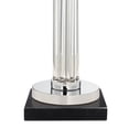 thumbnail image 5 of Possini Euro Design Cadence Modern Table Lamp with Square Black Marble Riser 30" Tall Glass Column White Shade for Bedroom Living Room Bedside Office, 5 of 6