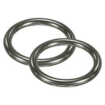 Uxcell 2-Pack Curtain Grommets, 1 1/2 Inch Inner Diameter Plastic Curtain Rings Clip Eyelet Rings Nanoscale Low Noise Roman Ring for Windows/Fabric, Home Drapes Grommets [Gunmetal]