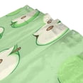 thumbnail image 3 of Bath Curtain & Non-Slip Bath Mat Set 12-Grommet Shower Curtain Memory Foam Bath Rug Green Apple, 3 of 8