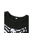thumbnail image 4 of Seyurigaoka Halloween Baby Boys Jumpsuit, Skull Printing Batwing Long Sleeve Romper, 4 of 9